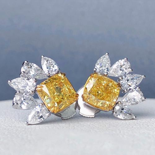 Cubic Zirconia Micro Pave Brass Earring fashion jewelry & micro pave cubic zirconia & for woman 13mm Sold By Pair