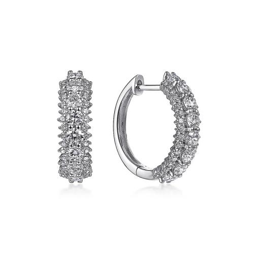 Cubic Zirconia Micro Pave Brass Earring fashion jewelry & micro pave cubic zirconia & for woman Sold By Pair