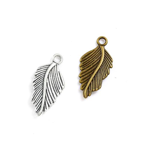 Zinklegering Leaf Hangers, Zinc Alloy, Blad, plated, DIY, meer kleuren voor de keuze, nikkel, lood en cadmium vrij, 31x15mm, Ca 100pC's/Bag, Verkocht door Bag