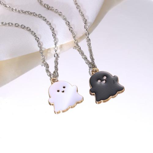 Zinc Alloy Jewelry Necklace Halloween Design & 2 pieces & Unisex & enamel Length 62 cm Sold By Set