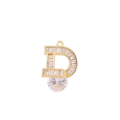 Cubic Zirconia Micro Pave bronze Pingente, cobre, banhado a ouro genuino, DIY & Vario tipos a sua escolha & micro pavimento em zircônia cúbica, dourado, vendido por PC