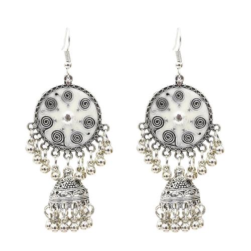 Zinc Alloy Drop Earrings plated folk style & for woman & enamel Sold By Lot