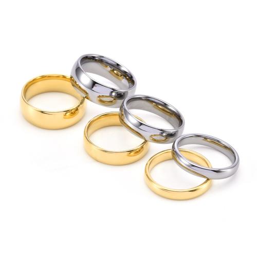 Tungsten stålring för män, Volfram stål, Rund, plated, Unisex & för par, fler färger för val, Säljs av PC