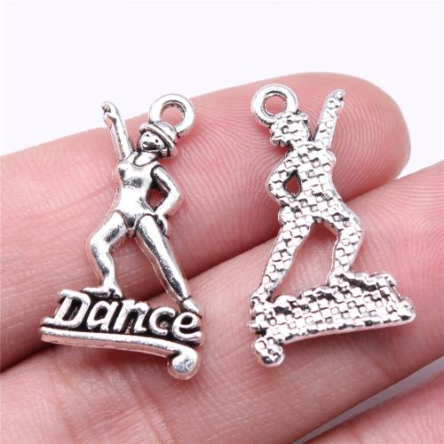 Zinc Alloy Pendants antique silver color plated DIY Sold By PC