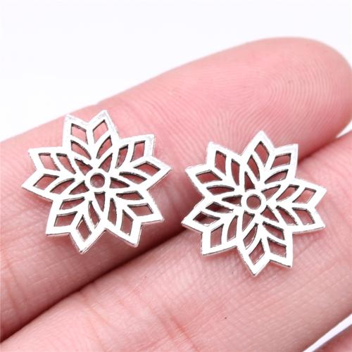 Zinc Alloy Pendants Snowflake antique silver color plated DIY & hollow Sold By PC