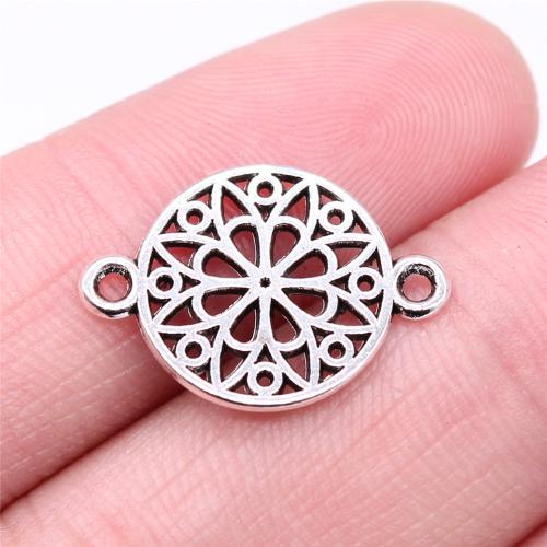 Zinc Alloy Connector antique silver color plated DIY & 1/1 loop Sold By PC