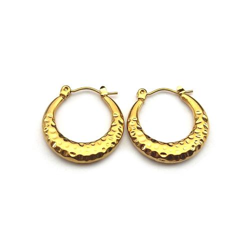 Rostfritt stål spaken bakåt Earring, 304 rostfritt stål, mode smycken & för kvinna, gyllene, 22x23mm, Säljs av Par