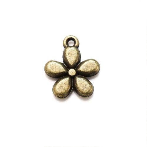 Zinc Alloy Flower Pendants plated DIY nickel lead & cadmium free Approx Sold By Bag