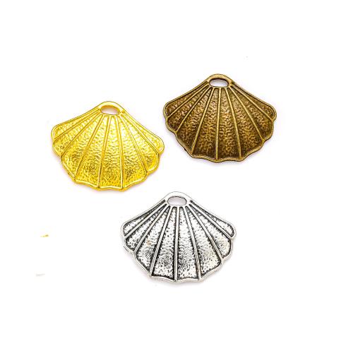 Sinc Alloy Pendants, Shell, plátáilte, DIY, dathanna níos mó le haghaidh rogha, nicil, luaidhe & caidmiam saor in aisce, 31x25mm, Thart 100ríomhairí pearsanta/Mála, Díolta De réir Mála