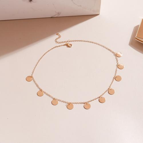 Collier de bijoux en alliage de zinc, avec 5cm chaînes de rallonge, bijoux de mode & pour femme, plus de couleurs à choisir, Longueur Environ 41 cm, Vendu par PC