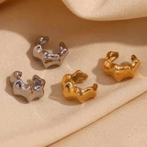 304 Stainless Steel Earring Clip fashion jewelry & for woman Sold By Pair