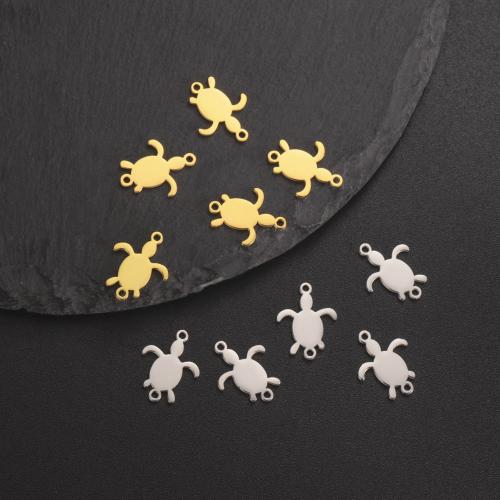 Acciaio inossidabile Animal Ciondoli, 304 acciaio inox, Tartaruga, DIY, nessuno, 15x11mm, Venduto da PC