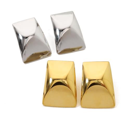 Roestvrij staal Stud Earrings, 304 roestvrij staal, mode sieraden & voor vrouw, meer kleuren voor de keuze, 20.50x28.70mm, Verkocht door pair