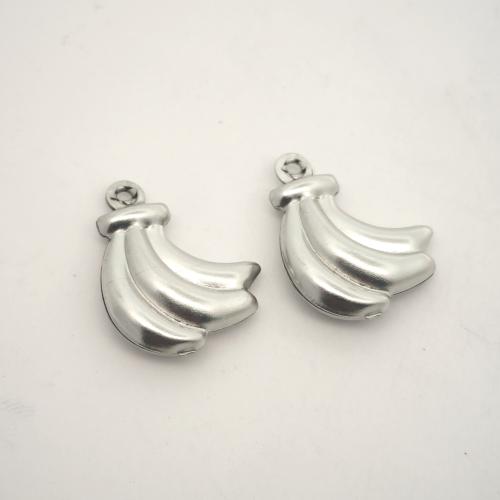 Stainless Steel Pendants 304 Stainless Steel Banana DIY original color Sold By PC