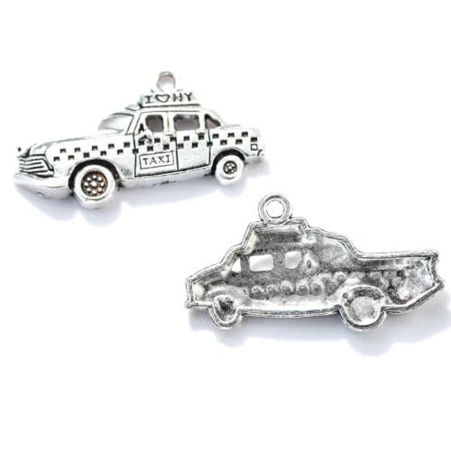 Vehicle Shaped Zinc Alloy Pendants Car plated DIY nickel lead & cadmium free Approx Sold By Bag