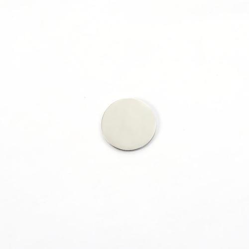 Stainless Steel Tag Charm 304 Stainless Steel Flat Round DIY original color 18mm Sold By PC