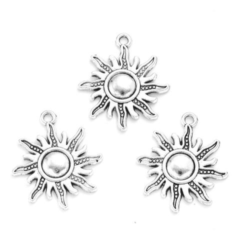 Zinc Alloy Pendants Sun plated DIY nickel lead & cadmium free Approx Sold By Bag