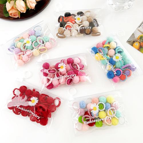 Ponytail Holder Plastic fashion jewelry Sold By Bag