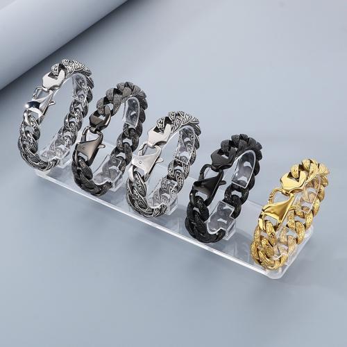 Stainless Steel Jewelry Bracelet 304 Stainless Steel plated & for man Sold By PC