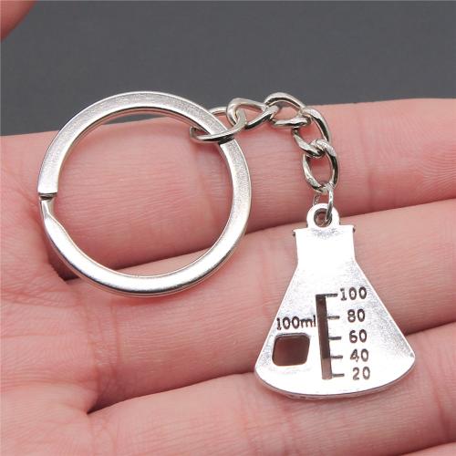 Zinc Alloy Key Lås, antik sølv farve forgyldt, mode smykker, 26x21mm, Solgt af PC