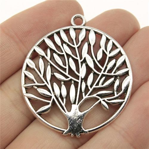 Zinc Alloy Pendler, Tree, forgyldt, du kan DIY, flere farver til valg, 41x37mm, Solgt af PC