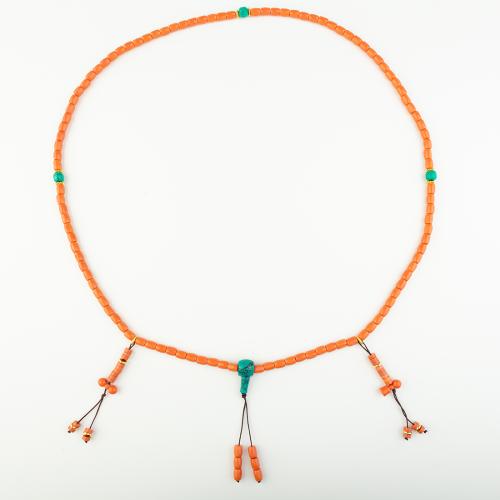 agate synthétique collier, style folk & unisexe, Longueur Environ 58 cm, Vendu par PC