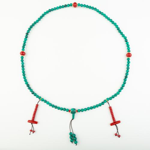 Syntetisk Coral Halsband, folkliga stil & Unisex, Längd Ca 53 cm, Säljs av PC