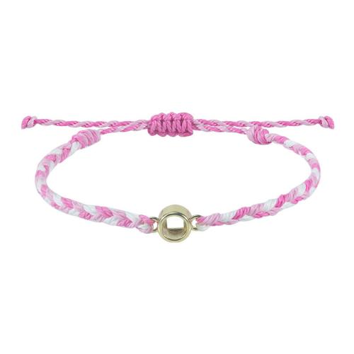 Zinc Alloy Bracelet Cord with Wax Cord handmade Unisex & braided & hollow Length Approx 7.08-11.81 Inch Sold By PC