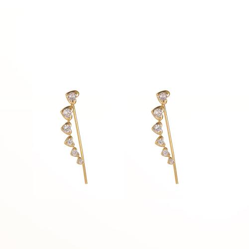 Prás Graí Earring, jewelry faisin & do bhean & le rhinestone, órga, 28mm, Díolta De réir Péire