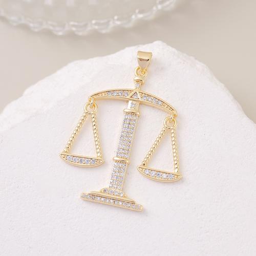 Cubic Zirconia Micro Pave Brass Pendant DIY & micro pave cubic zirconia Sold By PC