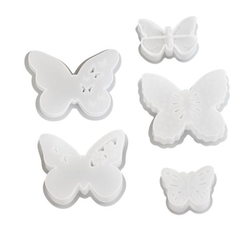 DIY Epoxy Mold Set Silicone Butterfly white Sold By PC