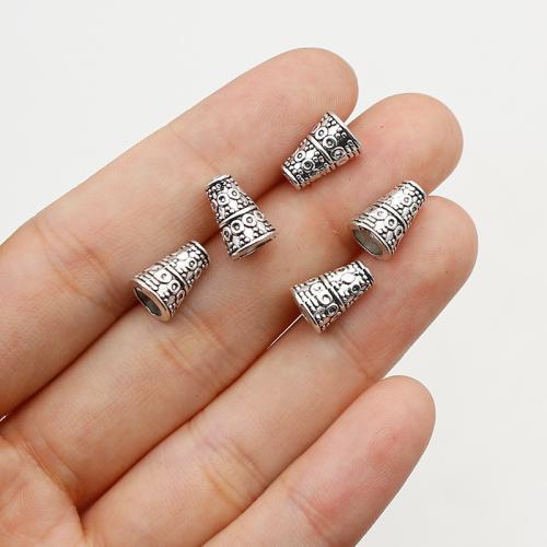 Zinc Alloy Jewelry Beads silver color plated DIY nickel lead & cadmium free Approx Sold By Bag