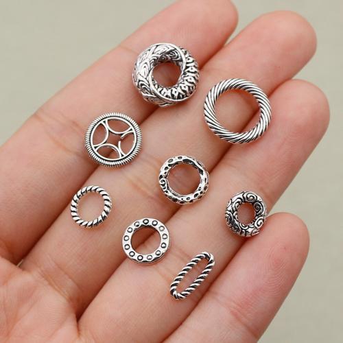 Zinklegering Linking Ring, Zinc Alloy, silver plated, DIY & verschillende stijlen voor de keuze, meer kleuren voor de keuze, Ca 200pC's/Bag, Verkocht door Bag