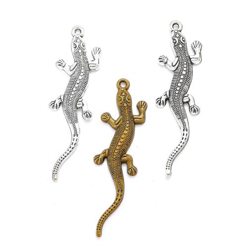 Zinc Alloy Animal Pendants Lizard plated DIY nickel lead & cadmium free Approx Sold By Bag