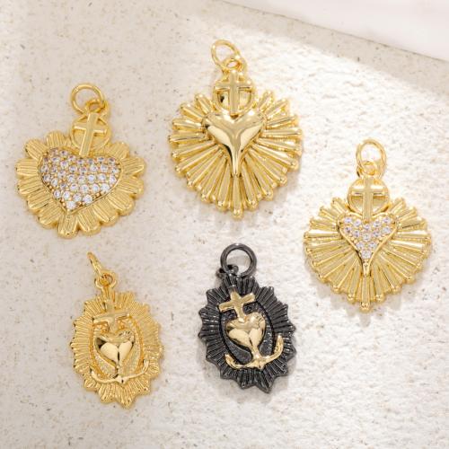 Brass Jewelry Pendants plated DIY & with rhinestone nickel lead & cadmium free Sold By PC