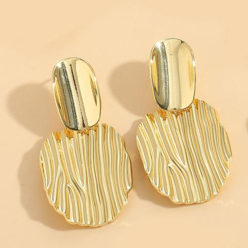 Pendientes de Gota en Latón, metal, chapado en color dorado, diferentes estilos para la opción & para mujer & con diamantes de imitación, más colores para la opción, libre de níquel, plomo & cadmio, Vendido por Par