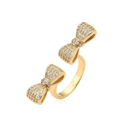 Cubi Circonia Micro Pave anello in ottone, placcato, gioielli di moda & Micro spianare cubic zirconia, nessuno, assenza di nichel,piombo&cadmio, Ring inner diameter:16 ~18mm, Venduto da PC