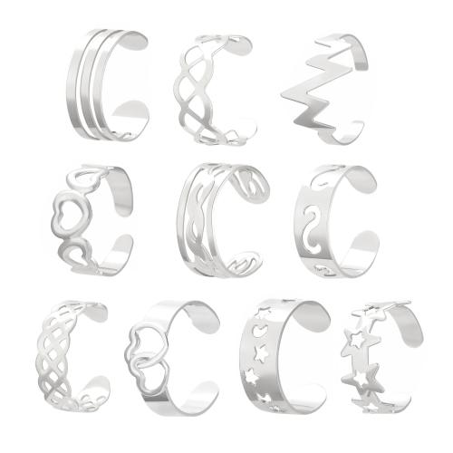 Zinc Alloy Toe Ring 10 pieces & fashion jewelry & for woman Sold By Set