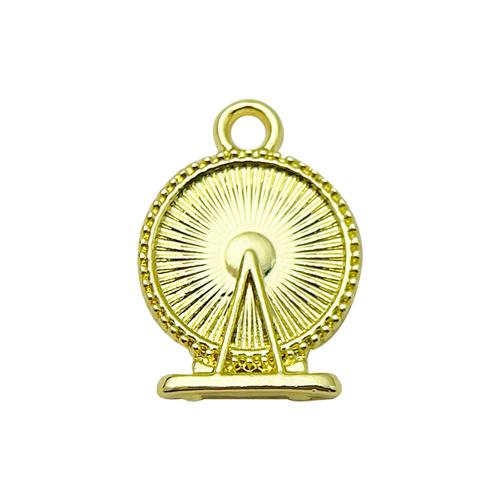 Zinc Alloy Pendants plated DIY golden Sold By PC