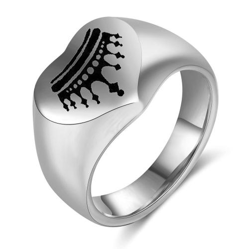 Titanium Steel Finger Ring plated Unisex  Sold By PC