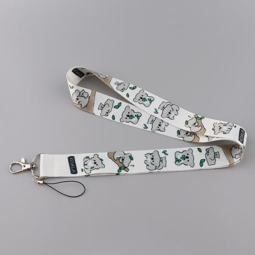 Polyester Lanyard Card Holder with Wax Cord & Plastic & Zinc Alloy multifunctional  Sold By PC