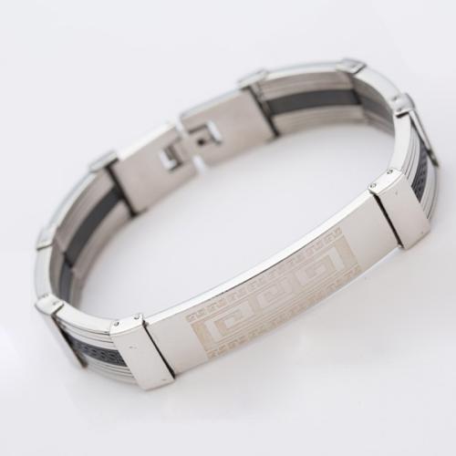 Titanium armbanden, Titanium Staal, gepolijst, mode sieraden & voor de mens, oorspronkelijke kleur, Verkocht door PC