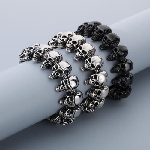 Stainless Steel Jewelry Bracelet 304 Stainless Steel Vacuum Ion Plating & for man Sold By PC