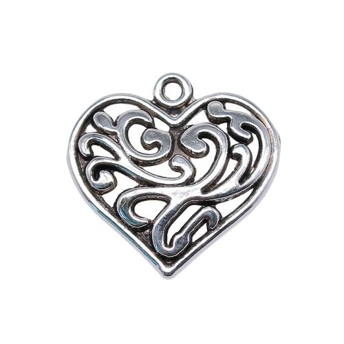 Zinc Alloy Heart Pendants plated DIY Sold By PC