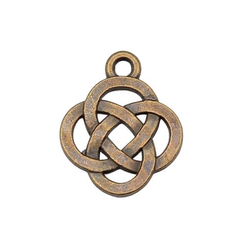 Zinc Alloy Pendants Chinese Knot plated DIY Sold By PC