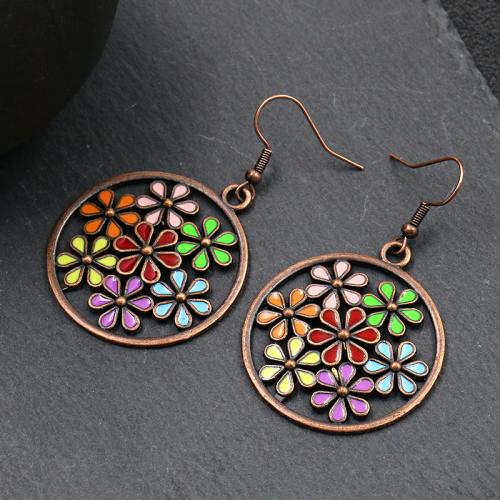 Zinc Alloy Drop Earrings fashion jewelry & for woman & with rhinestone Sold By Pair