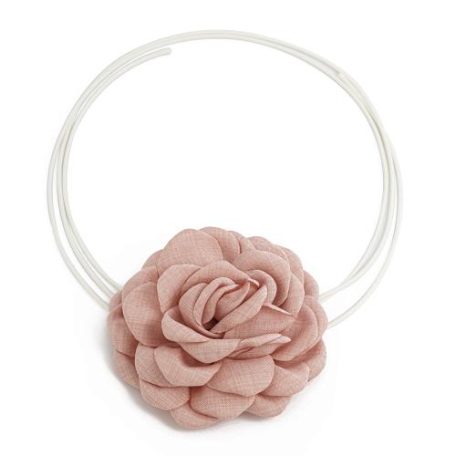 Parures de bijoux, tour de cou & boucle d'oreille, tissu, fleur, bijoux de mode & styles différents pour le choix & pour femme, plus de couleurs à choisir, Vendu par PC