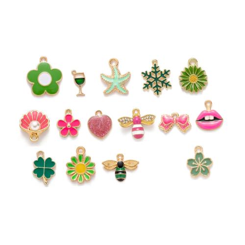 Zinc Alloy Enamel Pendants DIY Sold By Bag