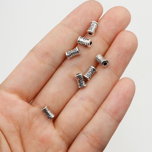 Zink Alloy Spacer Bead, silver pläterad, DIY, nickel, bly och kadmium gratis, 7x4.50mm, Hål:Ca 2mm, Ca 200PC/Bag, Säljs av Bag