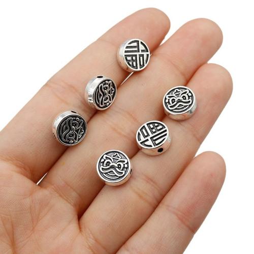 Zinc Alloy Jewelry Beads Lion silver color plated DIY nickel lead & cadmium free Approx Sold By Bag